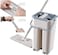 Dreamons link 5 pcs mop,Floor Cleaning Tools,Sided Free Hand Washing Flat Mop Wooden Floor Mop Dust Push Mop,1x Bucket,1x Mop Rack,5 x Rags