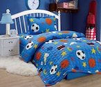 اشتري Compressed Comforter 3 Piece Set for Kids Single size by Moon, Balls في السعودية