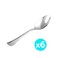 Crystal Cutlery &amp; Tableware Baby Spoon (Fish) 6 Pcs