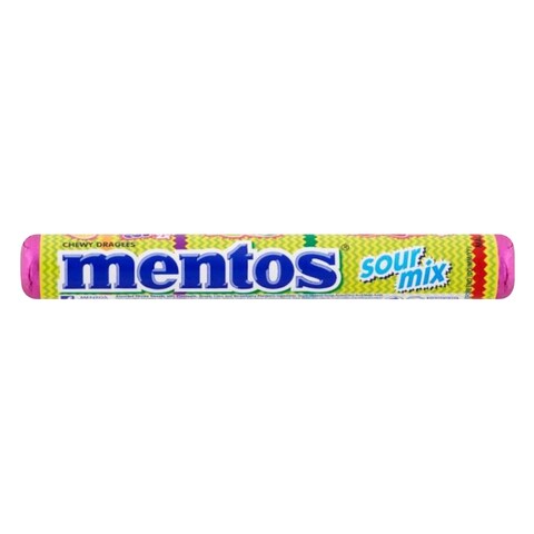 Mentos Sour Fruit Mix Chewy Candy 25g