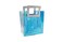 Transparent Clear Nylon Gift Bag High Quality PVC Handled Gift and Shopping Bag (Blue, 18x20x10 cm) - Pack of 12