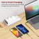Moxedo 20W Power Strip Surge Protector 11 Way 1 USB-C PD Ports + 2 USB-A Ports + 8 AC Outlets Fast Charging with 2M Cable Length