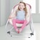 Teknum 6 - in - 1 Cozy Rocker Bassinet مع عجلات ومظلة وشبكة بعوضة - وردي