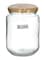Delcasa 6-Piece Glass Storage Jar Set Clear