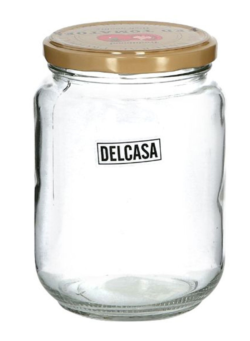 Delcasa 6-Piece Glass Storage Jar Set Clear