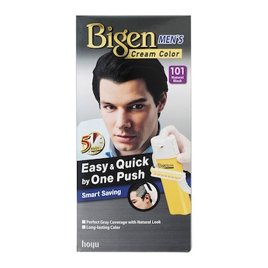 Bigen One Push Permanent Hair Colour Cream 101 Natural Black