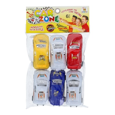 Car Zone Pull Back Racing 6Pcs