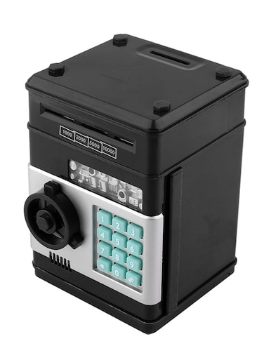 Generic Kids Electronic Money Safe Box Password Saving Bank Atm For Coins And Bills
