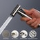 Generic-Handheld Bidet Sprayer Shattaf Cloth Diaper Toilet Sprayer Stainless Steel Brushed Bathroom Shower Bidet Spray Set