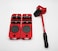 ABBASALI Heavy Furniture Moving Tool 1pc Crowbar with 4pcs Panel Furniture Mover Lifter Wheels System Home Trolley Lift Transport Set