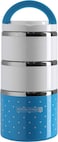 Royalford Lumia Three Layer Lunch Box Blue, Multi