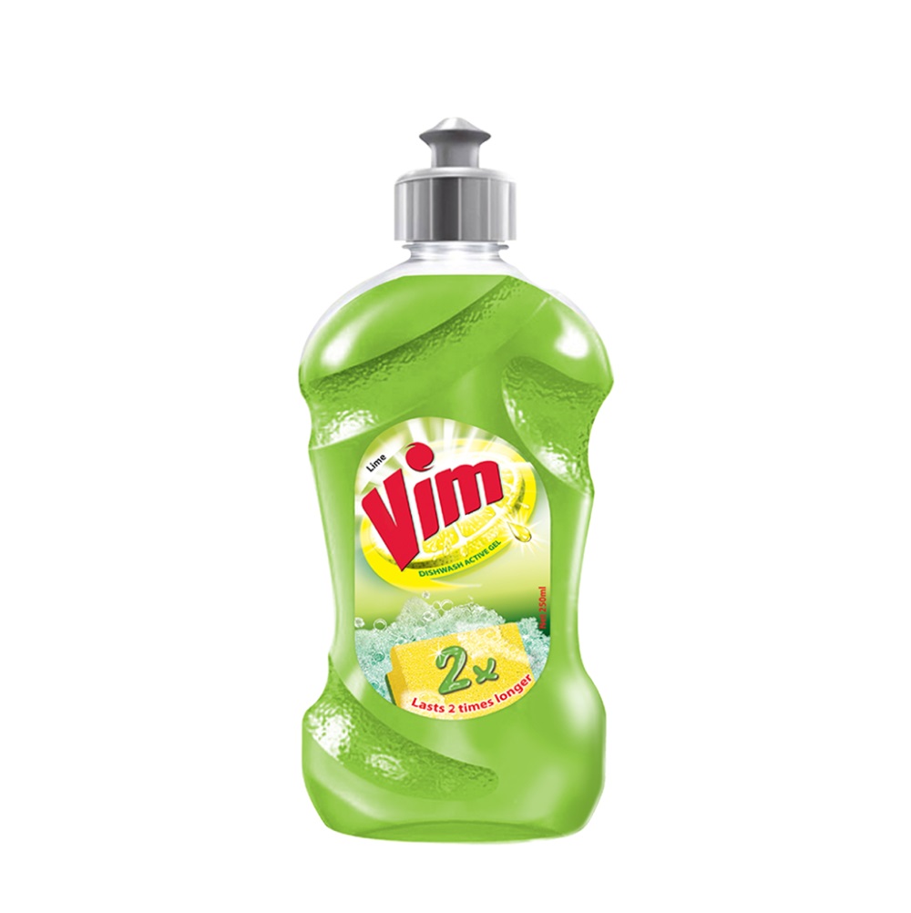 Vim Active Dishwashing Gel Lime 250 ml