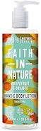Faith In Nature Natural Grapefruit And Orange Hand And Body Lotion, Energising, Vegan And Cruelty Free, No SLS Or Parabens, 400 ml