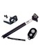Generic Selfie Monopod Rod With Clip And Bluetooth Shutter Remote Black/Silver