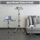 Wownect Projector Tripod Stand With Wheels, Phone Holder Rolling Laptop Desk Tripod For Stage, Studio, DJ Equipment, Pack Of 1