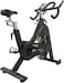 Marshal Fitness Hevay Duty Indoor Exercise Spinning Bike Cycling Spine Bike Cardio Workout Driven Flywheel Cycling Adjustable Handlebars Seat Resistance Digital Monitor-MFK-1625M