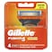 Gillette Fusion Power Men Razor Blade Refills - 4 Count
