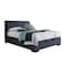 In House Blven Velvet Bed Frame - Single - 200x120 cm - Dark Gray