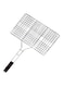 Generic Barbecue Grid Grill With Handle Silver/Black 35x23centimeter