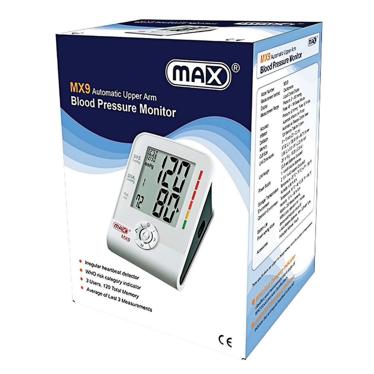 Buy Max Digital Blood Pressure Monitor Full Automatic MX9 Online ...