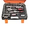 108  1/4- 1/2" Dr. Socket Wrench Set 108 Pcs Tool Kits for All Purpose 1/4" Drive Metric Flexible Extension Bar Hand Tool Kit