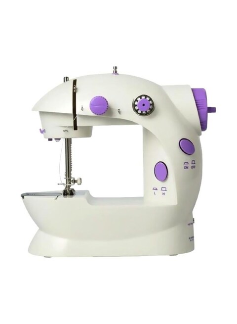 Generic Mini Sewing Machine With LED Light White/Purple 245082451718 Light White/Purple