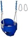 RBWTOYS Outdoor  Solid Color Toddler Swing High Back safety seat with Chains.  Model RW-13126. blue