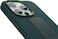 Levelo Morphix Silicone Case For iPhone 15 Pro With Premium Leather Kickstand Grip: Versatile Multi-Positioning, Shock-Proof Design, And Anti-Scratch Protection (Green)
