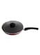 ROYALFORD Non-Stick Fry Pan With Lid Maroon/Black/Clear 26centimeter