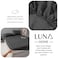 Luna Home-Queen Size 3 Piece Set, Bedsheet with 2 Pillow Cases, Black Color