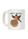 muGGyz Printed Ceramic Coffee Mug White