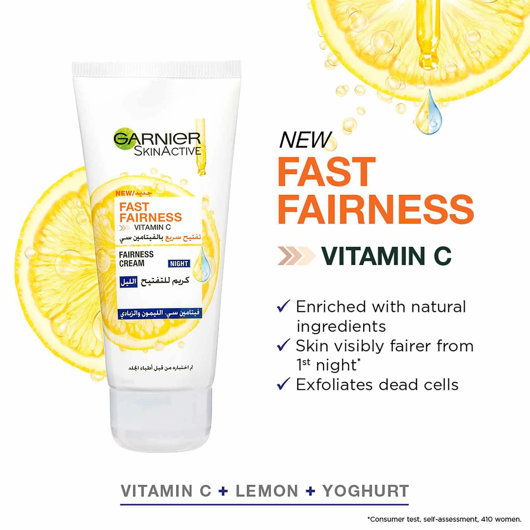 Garnier Skinactive Fast Fairness Bright Night Cream White 50ml