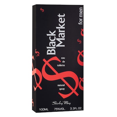 Shirley May Black Market Men Eau De Toilette Natural Spray 100ml