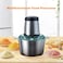 Food Chopper Multifunctional Stainless Steel Food Processor Vegetable Chopper Electric Meat Grinder for Meat Vegetable Fruits, 2L, 4 Sharp Blades