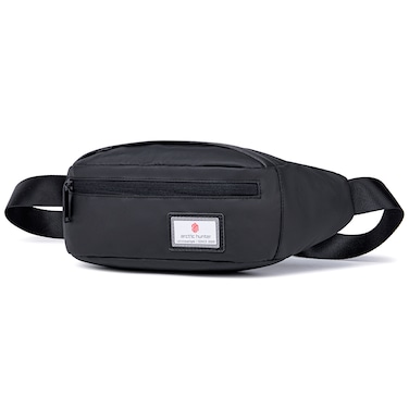 Arctic Hunter Unisex Chest Bag Water Resistant Polyester Crossbody Travel Hiking Outdoor Shopping bag for Men and Women YB14001 Black