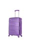 Senator Hard Case Medium Suitcase Luggage Trolley For Unisex ABS Lightweight Travel Bag with 4 Spinner Wheels KH1075 Highlight Purple