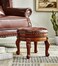 Foot Stool Round Ottoman Mid Century Foot Rest Cushion for Living Room