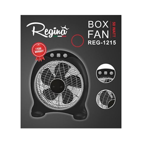 Regina Box Fan REG-F1215 12 Black