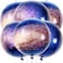 Large 22-inch Orbz Galaxy Balloons for Galaxy Party Decorations Round Sphere 4D Space Balloons for Galaxy Birthday Party Decorations   Earth Day, Solar System Theme