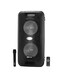 Geepas Portable Speaker With Microphone And Remote Control Black