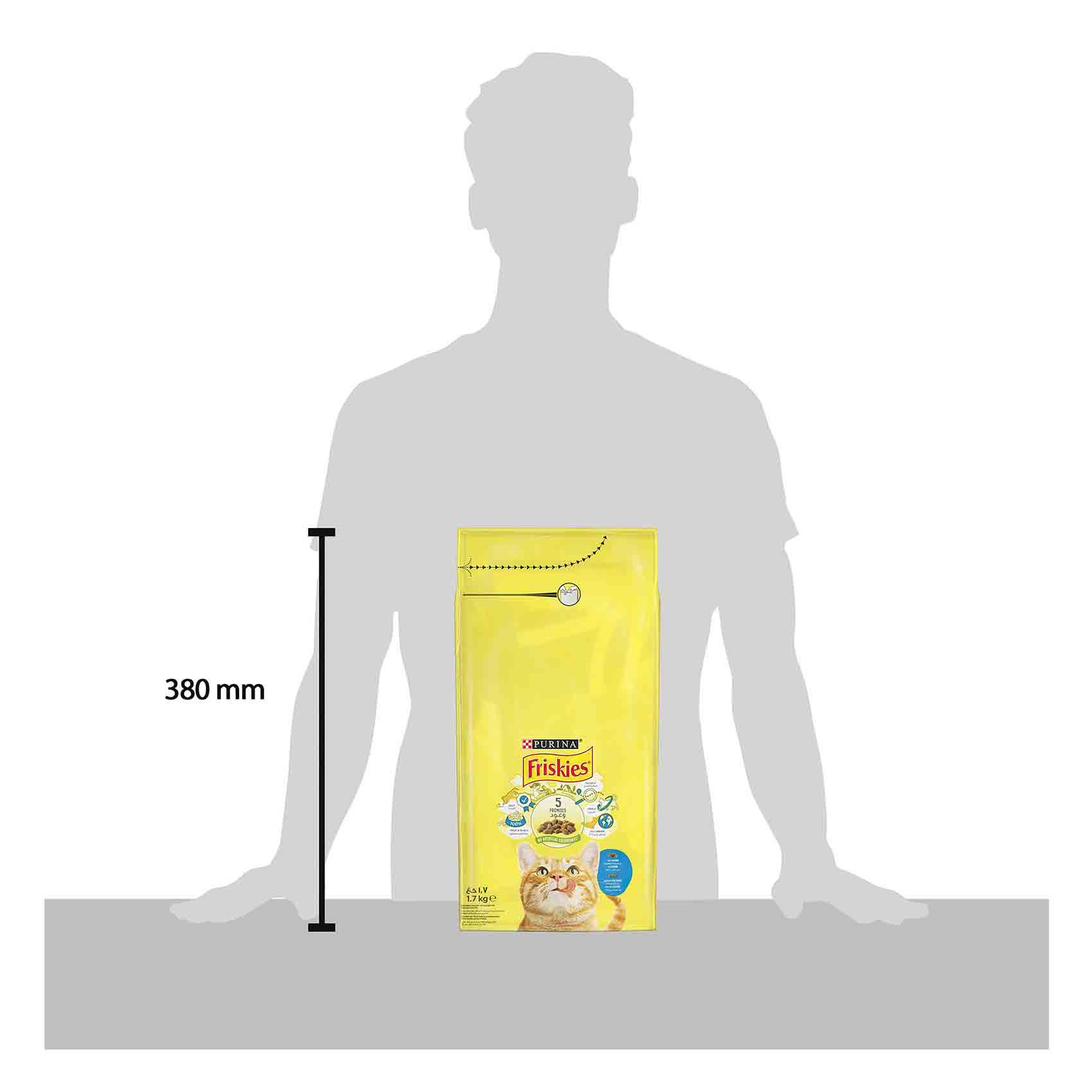 Friskies Cat Food Salmon And Vegetable 1.7 Kg product thumbnail 2