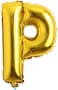 Generic P Letter Decorative Foil Balloon For Party 16Inch