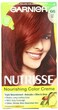 Garnier Nutrisse Permanent Haircolor, 66 True Red Pomegranate