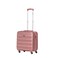 Stargold Single Trolley Cabin Size Spinner 4 Wheels Trolley Luggage with Number Lock 16inch Rose Pink SG-T81D