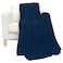 Comfy - King Size Flannel Fleece Blanket - Navy Blue