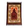 Fabienne Thick Foam Prayer Mat Anti-Slip Flannel Prayer Rug Printed 80 x 120 cm Dark Brown