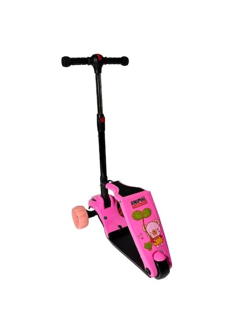 Wtrtr Folded Seat And Adjustable Handlebar Folding Kick Scooter For Kids