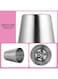 Generic 10-Piece Sphere Ball Tip Icing Nozzle Silver 3.7 x 3.7 x 4.1cm