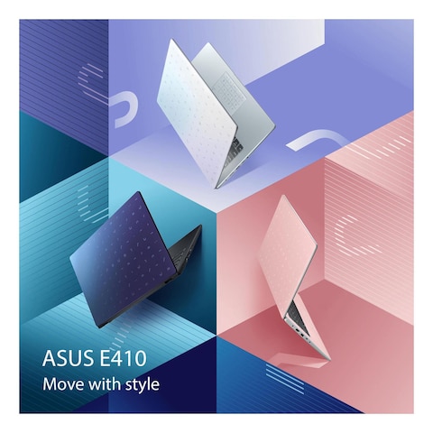 ASUS E410 Laptop With 14-Inch Display Celeron N4020 Processor 4GB RAM 128GB SSD 4GB 