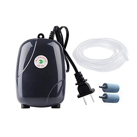 Ultra Silent High Out Energy Efficient Aquarium Air Pump Fish Tank Oxygen AirPump With 2 Air stone/2M Silicone Tube